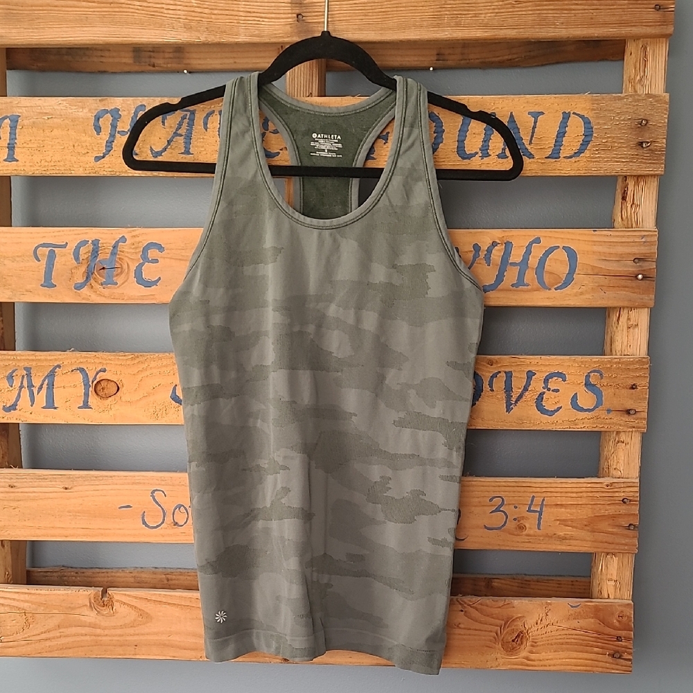 Athleta Green Racerback Tank
